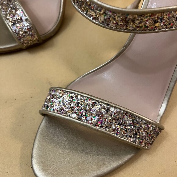 BP. Lula Block Heel Slingback Sandal In Multi Glitter - Picture 5 of 9